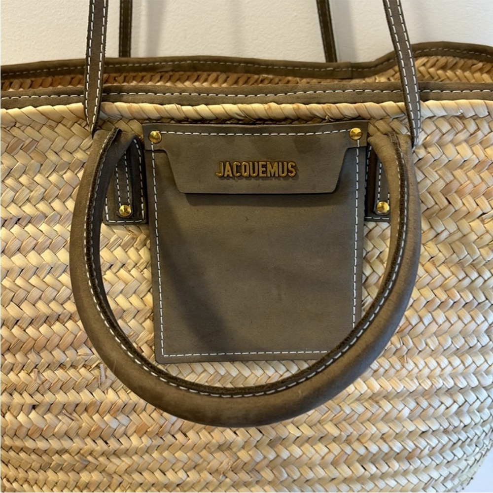 Jacquemus Gray Le Grand Panier Soleil Large Tote Bag - Picture 7 of 7